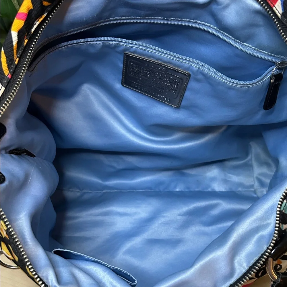 Coach Poppy Graphic Blossom Graffiti Glam Tote Bag 15531_8